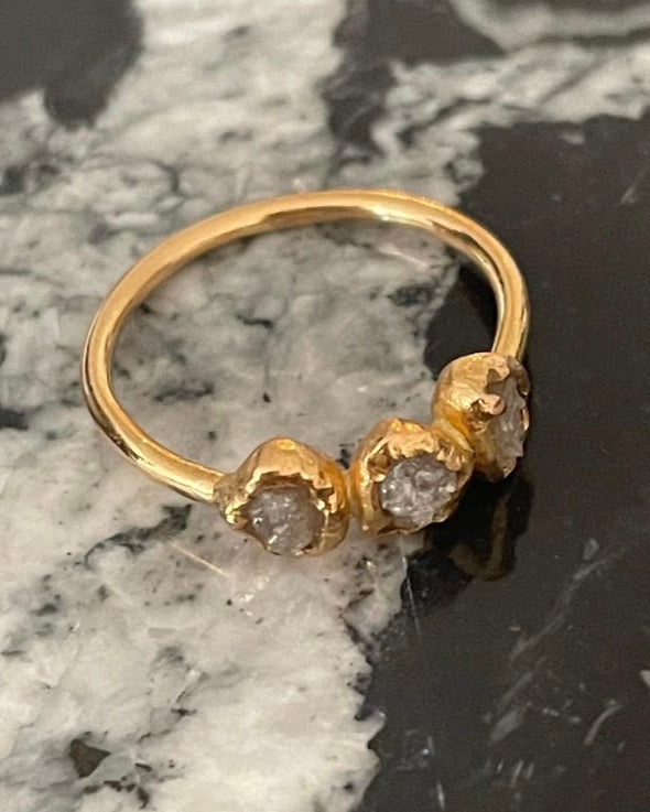 Anillo Diamantes en Bruto