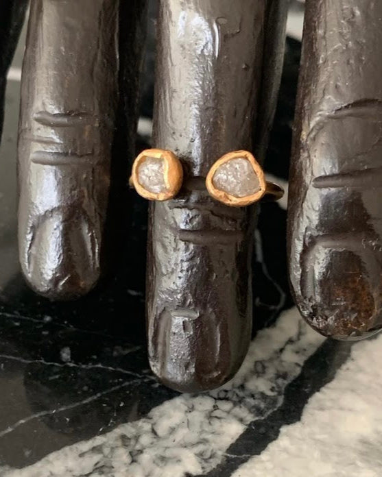 Anillo Diamantes en Bruto