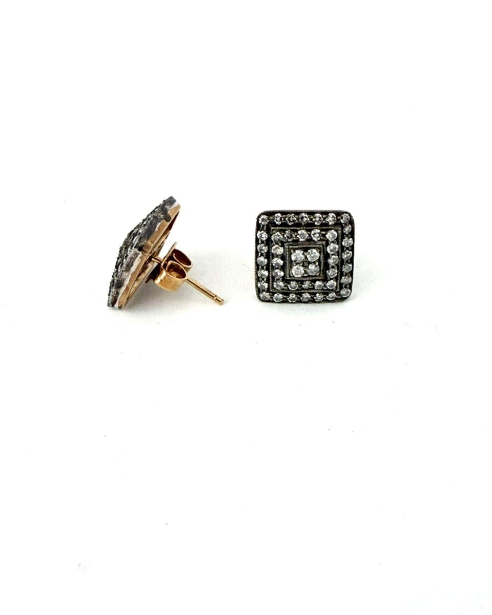 Aretes Antiguos de Diamantes