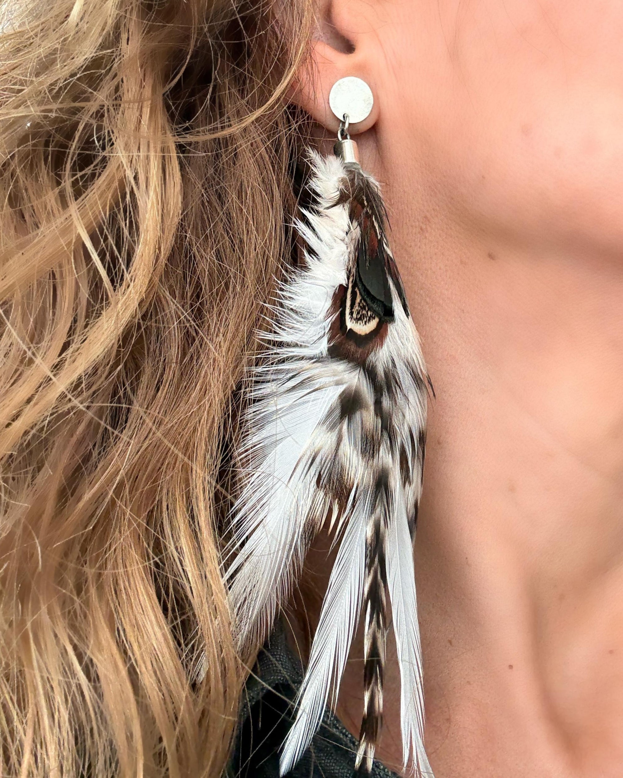 Aretes de Pluma