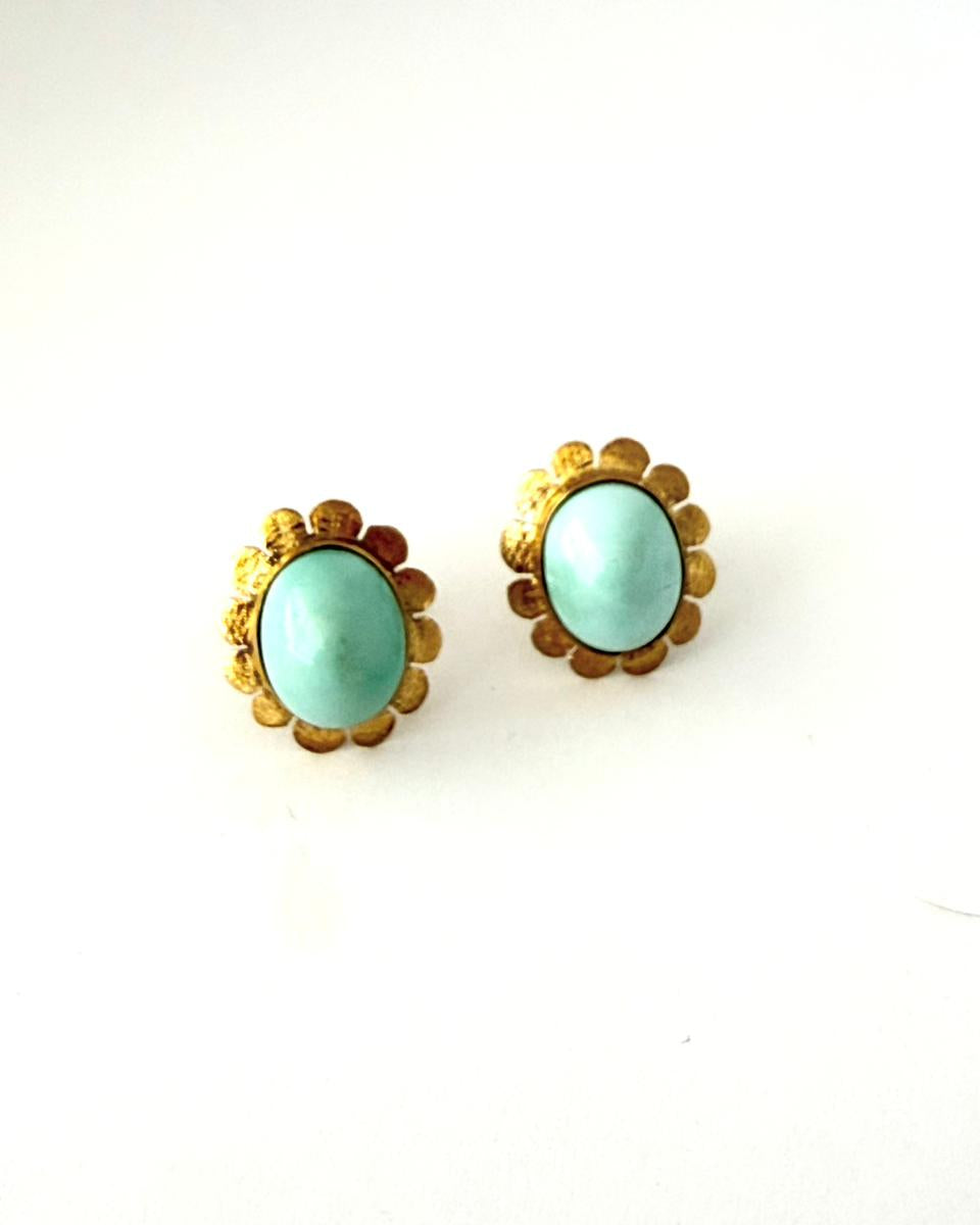 Aretes Vintage de Turquesa