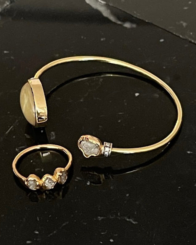 Anillo Diamantes en Bruto