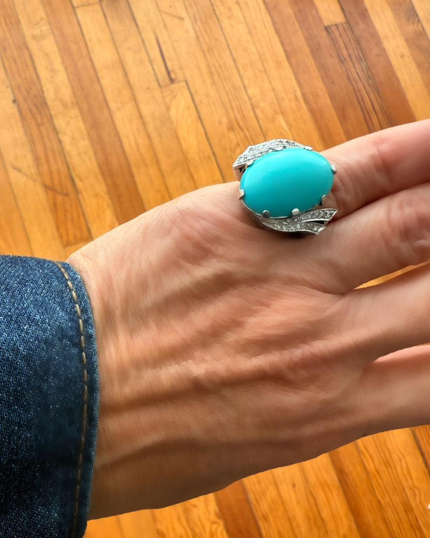 Juego Vintage Turquesas y Diamantes