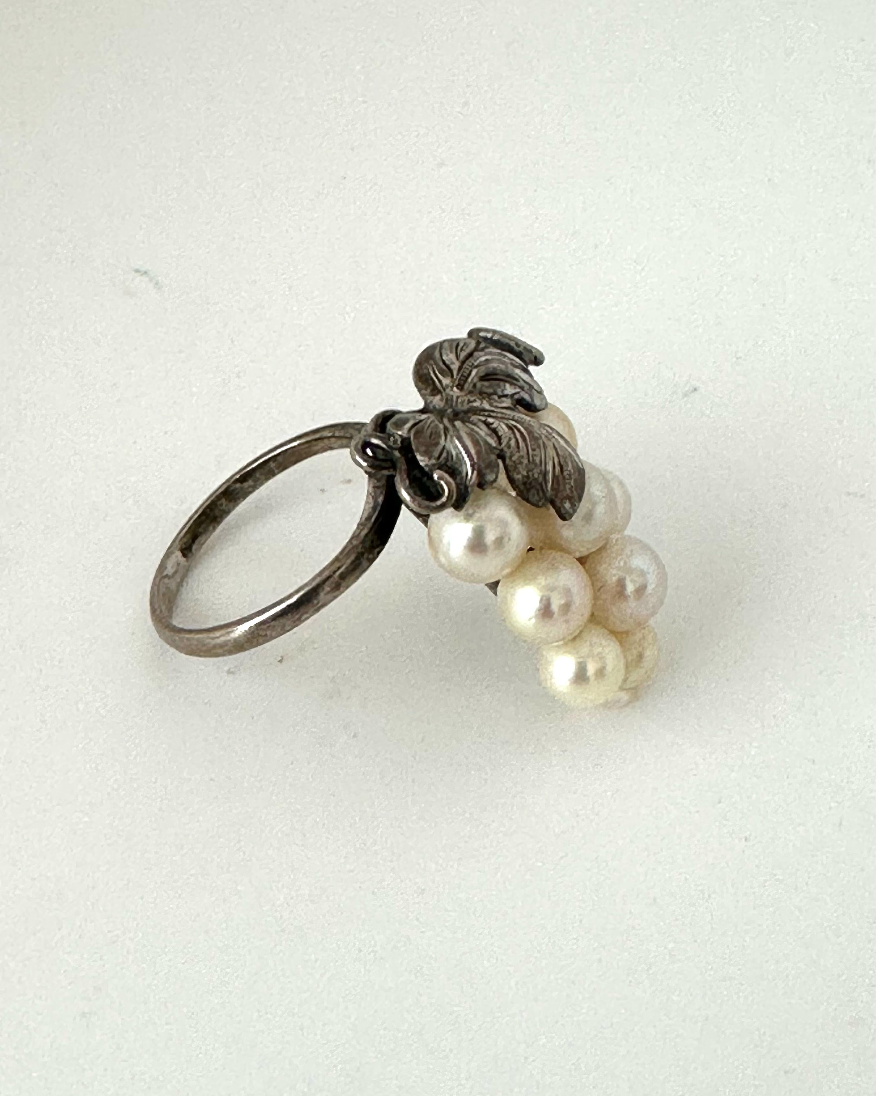 Anillo Vintage Perlas