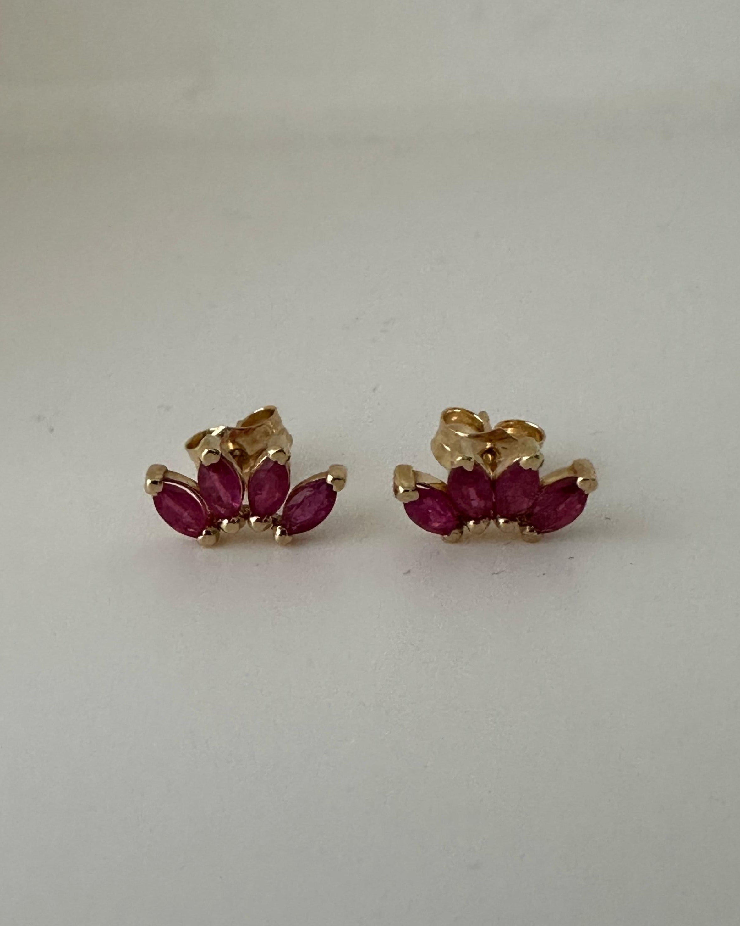 Aretes Rubí