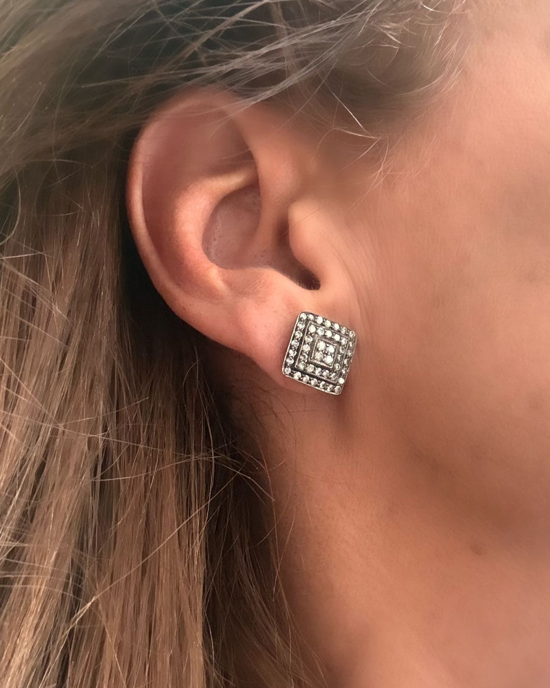 Aretes Antiguos de Diamantes