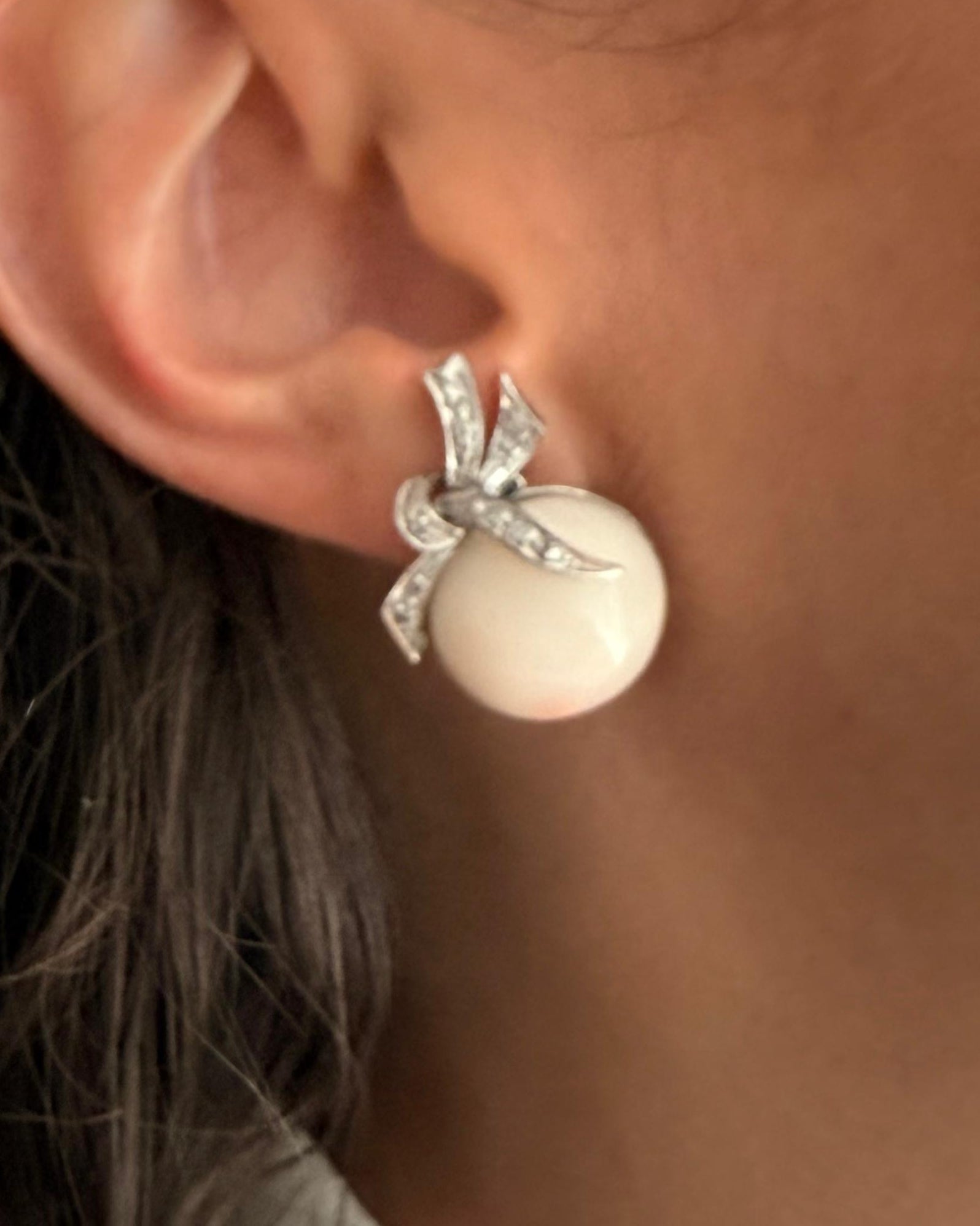 Aretes Vintage de Coral Piel de Ángel