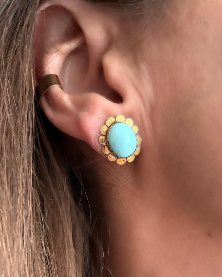 Aretes Vintage de Turquesa