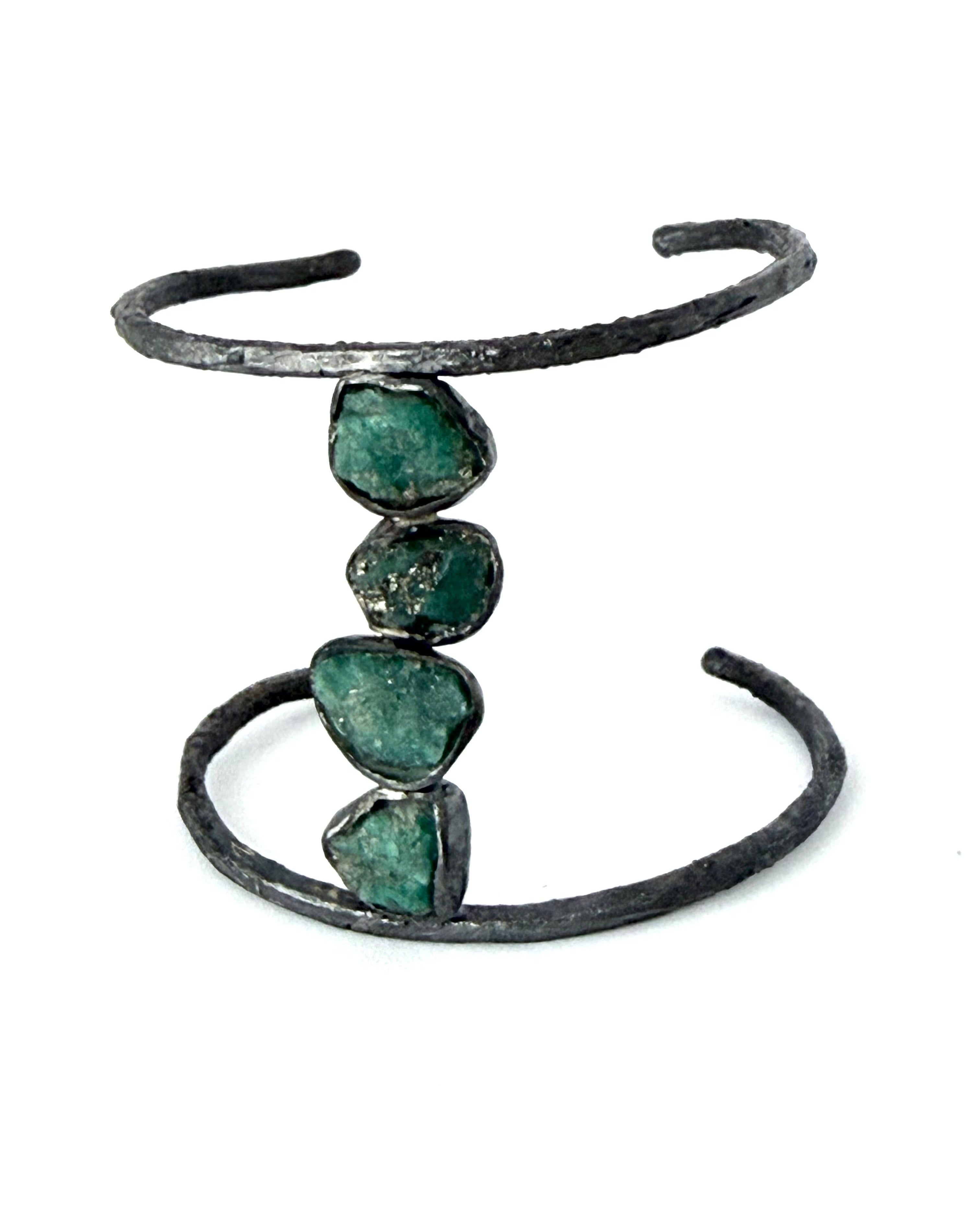 Brazalete Esmeralda Colombiana en Bruto