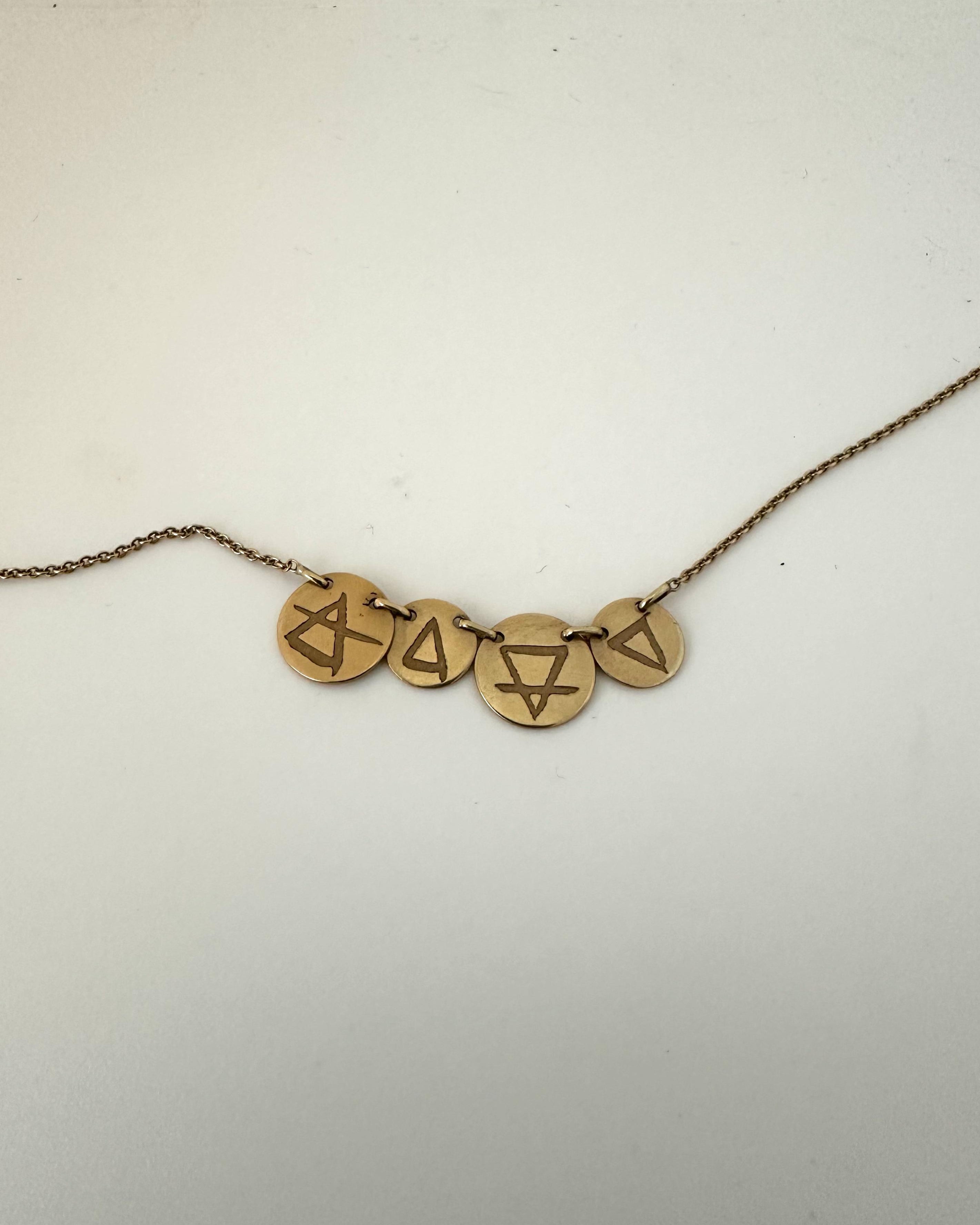 Collar Cuatro elementos