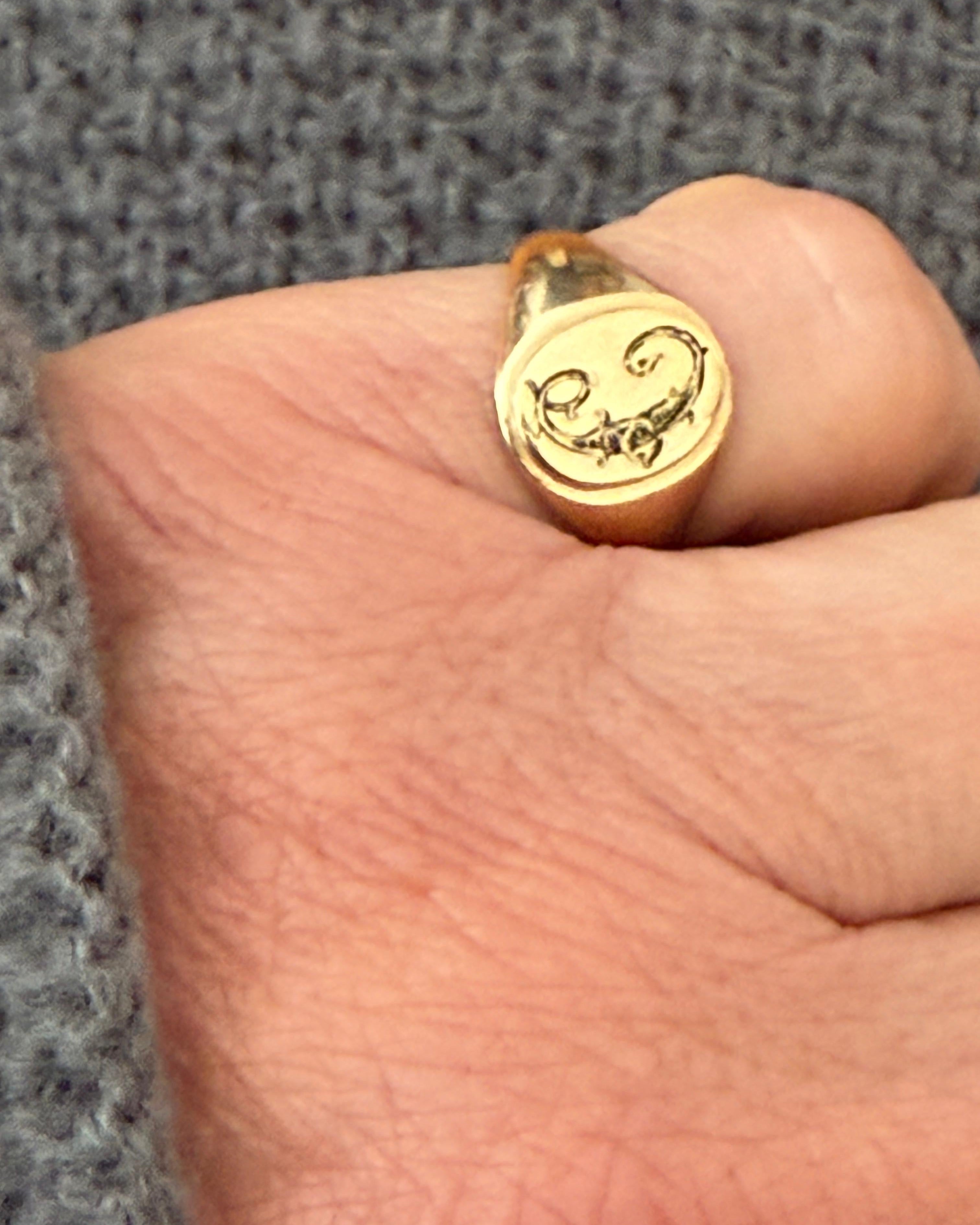 Anillo Inicial Tipo Sello