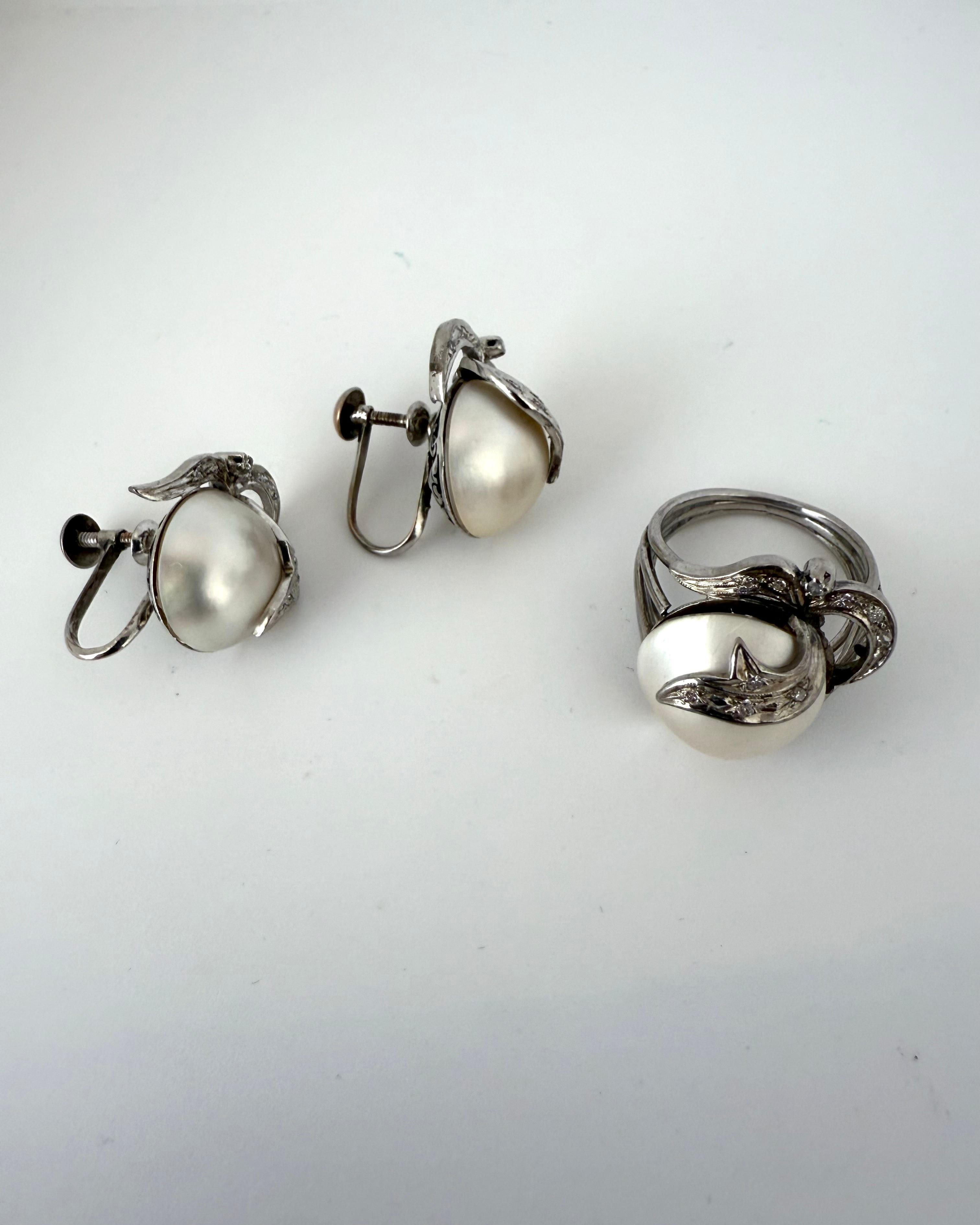 Juego Vintage Medias Perlas