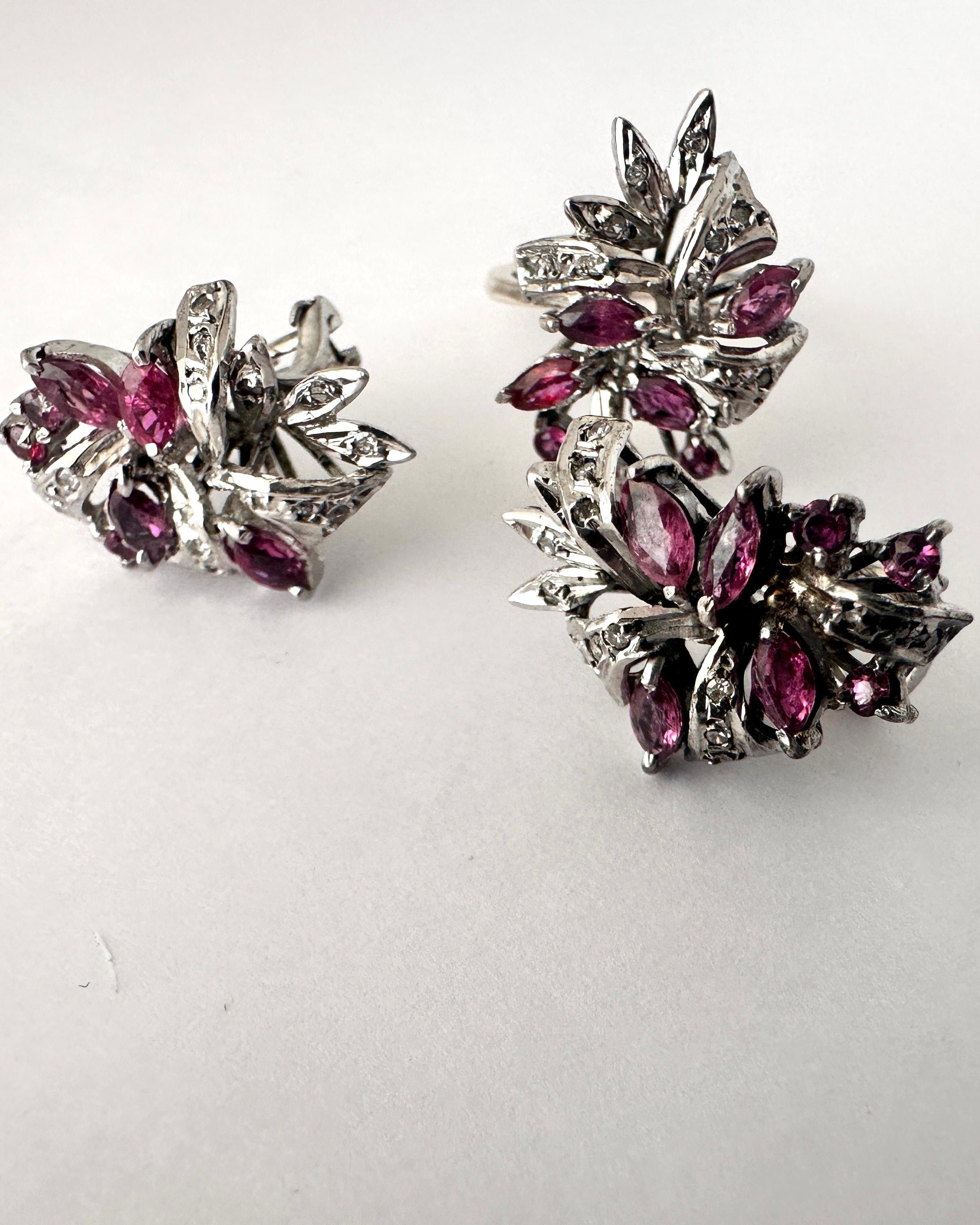 Juego Vintage Rubíes y Diamantes