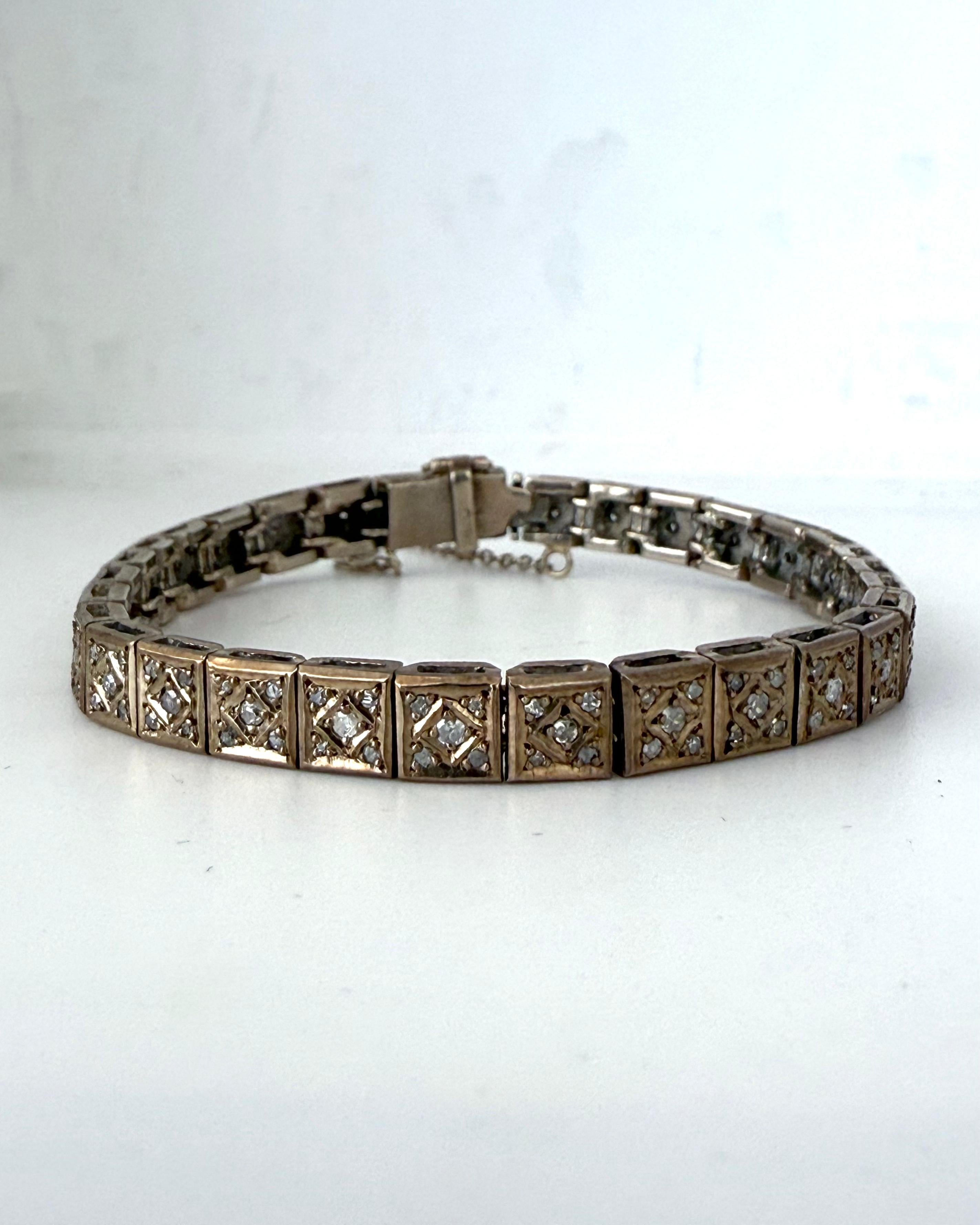Pulsera Vintage de Diamantes
