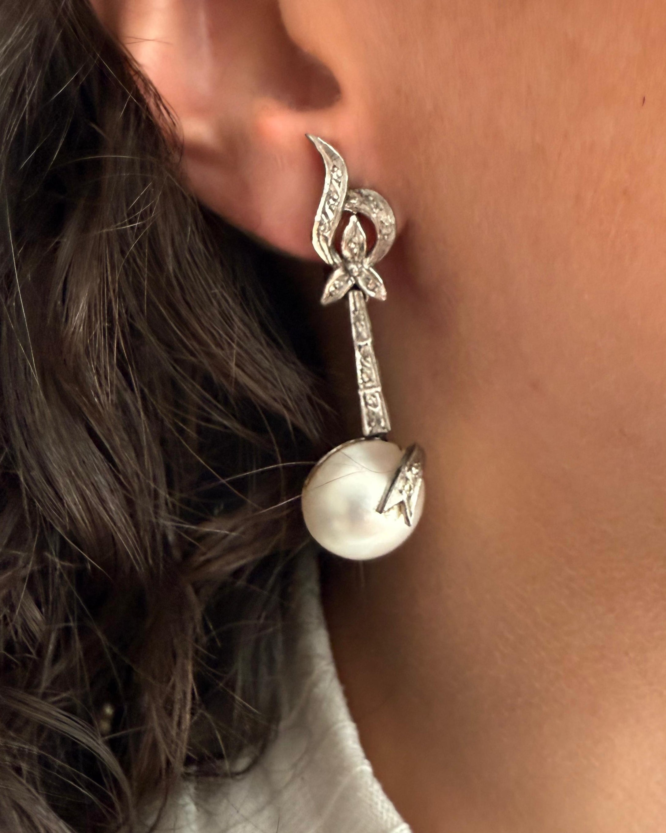 Juego Vintage Medias Perlas y Diamantes